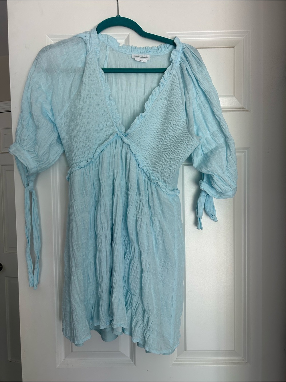 Lovers and Friends Light blue Finnegan cotton dress S